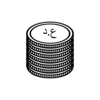 Irak moneda símbolo, iraquí dinar icono, iqd signo. vector ilustración
