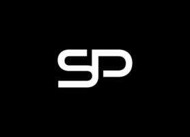 Modern Initial SP logo design inspiration. Initial Letter SP Logo Template Design vector