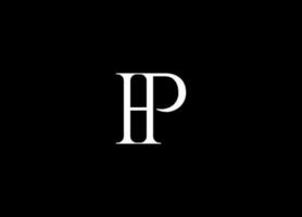 profesional innovador inicial ph logo y hp logo. alfabeto letra monograma icono logo caballos de fuerza hp letra inicial logo diseño modelo vector ilustración