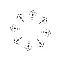 Geometrical Motive Pattern, Artistic Circle-Shaped, Monochrome and Minimalism, Modern Contemporary Mandala, for Decoration, Background, Decoration or Graphic Design Element. Vector Illustration