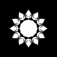 Geometrical Motive Pattern, Artistic Circle-Shaped, Monochrome and Minimalism, Modern Contemporary Mandala, for Decoration, Background, Decoration or Graphic Design Element. Vector Illustration