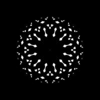 Geometrical Motive Pattern, Artistic Circle-Shaped, Monochrome and Minimalism, Modern Contemporary Mandala, for Decoration, Background, Decoration or Graphic Design Element. Vector Illustration