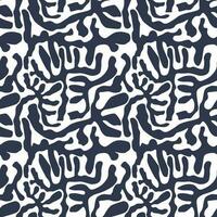 seamless pattern algae, suitable for fabric printing vector
