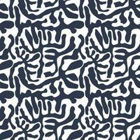 seamless pattern algae, suitable for fabric printing vector