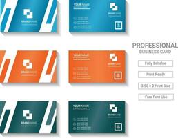 Modern Business Card Template Design vector