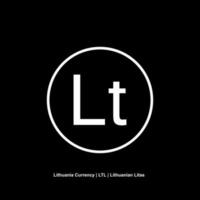 Lithuania Currency Symbol, Lithuanian Litas Icon, LTL Sign. Vector Illustration