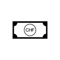 Liechtenstein Currency Symbol, Liechtenstein Franc Icon, CHF Sign. Vector Illustration