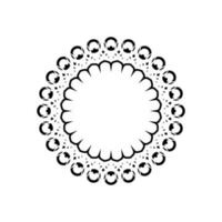 Geometrical Motive Pattern, Artistic Circle-Shaped, Modern Contemporary Mandala, Minimaslim and Monochormefor Decoration, Background, Decoration or Graphic Design Element. Vector Illustration