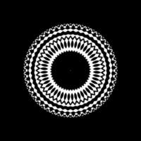 Geometrical Motive Pattern, Artistic Circle-Shaped, Monochrome and Minimalism, Modern Contemporary Mandala, for Decoration, Background, Decoration or Graphic Design Element. Vector Illustration