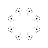 Geometrical Motive Pattern, Artistic Circle-Shaped, Monochrome and Minimalism, Modern Contemporary Mandala, for Decoration, Background, Decoration or Graphic Design Element. Vector Illustration