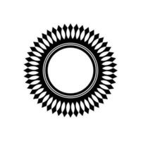 Geometrical Motive Pattern, Artistic Circle-Shaped, Monochrome and Minimalism, Modern Contemporary Mandala, for Decoration, Background, Decoration or Graphic Design Element. Vector Illustration
