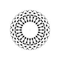 geométrico motivo patrón, artístico en forma de círculo, monocromo y minimalismo, moderno contemporáneo mándala, para decoración, fondo, decoración o gráfico diseño elemento. vector ilustración
