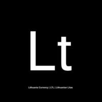 Lithuania Currency Symbol, Lithuanian Litas Icon, LTL Sign. Vector Illustration