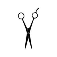 Scissors Silhouette for Pictogram, Art Illustration, Website, Apps, Logo Type or Graphic Design Element. Vector Illustration