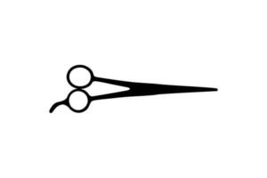 Scissors Silhouette for Pictogram, Art Illustration, Website, Apps, Logo Type or Graphic Design Element. Vector Illustration