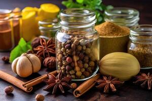 stock photo of seasoning for cooking cloves cardamom coriander anisee photography