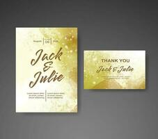 Save the date with watercolor background. Design for your invitation. vector