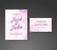 Save the date with watercolor background. Design for your invitation. vector