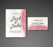 Save the date with watercolor background. Design for your invitation. vector