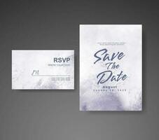 Save the date with watercolor background. Design for your invitation. vector