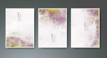 Set of soft bright watercolor background. Design for your cover, date, postcard, banner, logo. vector