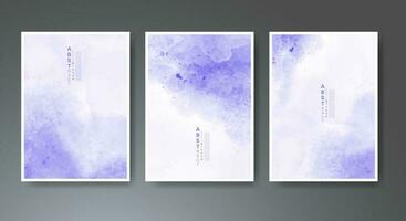 Set of soft bright watercolor background. Design for your cover, date, postcard, banner, logo. vector