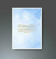 Cards with watercolor background. Design for your cover, date, postcard, banner, logo. vector