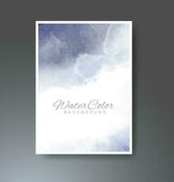 Cards with watercolor background. Design for your cover, date, postcard, banner, logo. vector