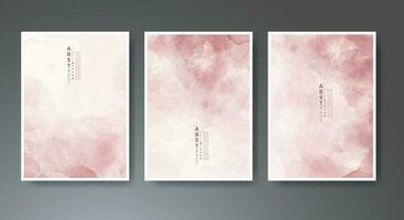 Set of soft bright watercolor background. Design for your cover, date, postcard, banner, logo. vector