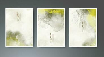 Set of soft bright watercolor background. Design for your cover, date, postcard, banner, logo. vector