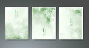 Set of soft bright watercolor background. Design for your cover, date, postcard, banner, logo. vector
