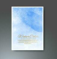 Cards with watercolor background. Design for your cover, date, postcard, banner, logo. vector