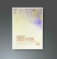 Cards with watercolor background. Design for your cover, date, postcard, banner, logo. vector