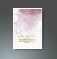 Cards with watercolor background. Design for your cover, date, postcard, banner, logo. vector