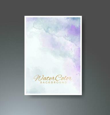 Cards with watercolor background. Design for your cover, date, postcard, banner, logo.