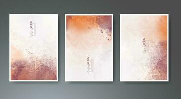 Set of soft bright watercolor background. Design for your cover, date, postcard, banner, logo. vector