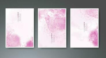 Set of soft bright watercolor background. Design for your cover, date, postcard, banner, logo. vector