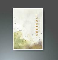 Cards with watercolor background. Design for your cover, date, postcard, banner, logo. vector