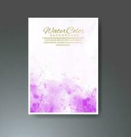 Cards with watercolor background. Design for your cover, date, postcard, banner, logo. vector