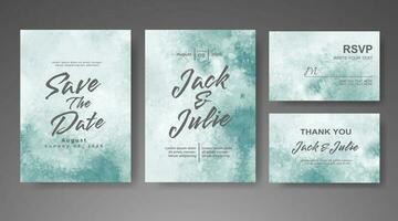 Save the date with watercolor background. Design for your invitation. vector