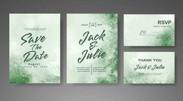 Save the date with watercolor background. Design for your invitation. vector