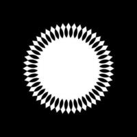 Geometrical Motive Pattern, Artistic Circle-Shaped, Monochrome and Minimalism, Modern Contemporary Mandala, for Decoration, Background, Decoration or Graphic Design Element. Vector Illustration