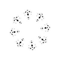 Geometrical Motive Pattern, Artistic Circle-Shaped, Monochrome and Minimalism, Modern Contemporary Mandala, for Decoration, Background, Decoration or Graphic Design Element. Vector Illustration