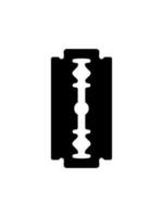 Razor Blade Silhouette for Icon, Symbol, Art Illustration, Logo Type, Website or Graphic Design Element. Vector Illustration