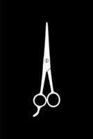 Scissors Silhouette for Pictogram, Art Illustration, Website, Apps, Logo Type or Graphic Design Element. Vector Illustration