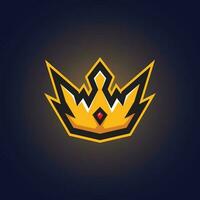 vector e-sport logo king crown