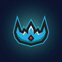 vector e-sport logo king crown