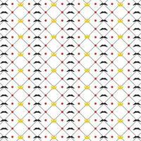 Gentlemen's seamless patterns with mustache, Seamless pattern of Father's day. Dad champion. Hand drawn icons background Vector
