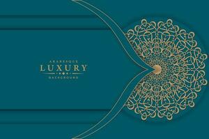 Luxury mandala background with golden arabesque pattern Arabic Islamic east style. Ramadan Style Decorative mandala. Mandala for print, poster, cover, brochure, flyer, banner vector