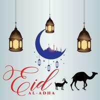 folleto de eid mubarak vector